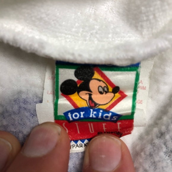 Vintage Disney Minnie Mouse Kids White Robe Medium - Picture 3 of 4